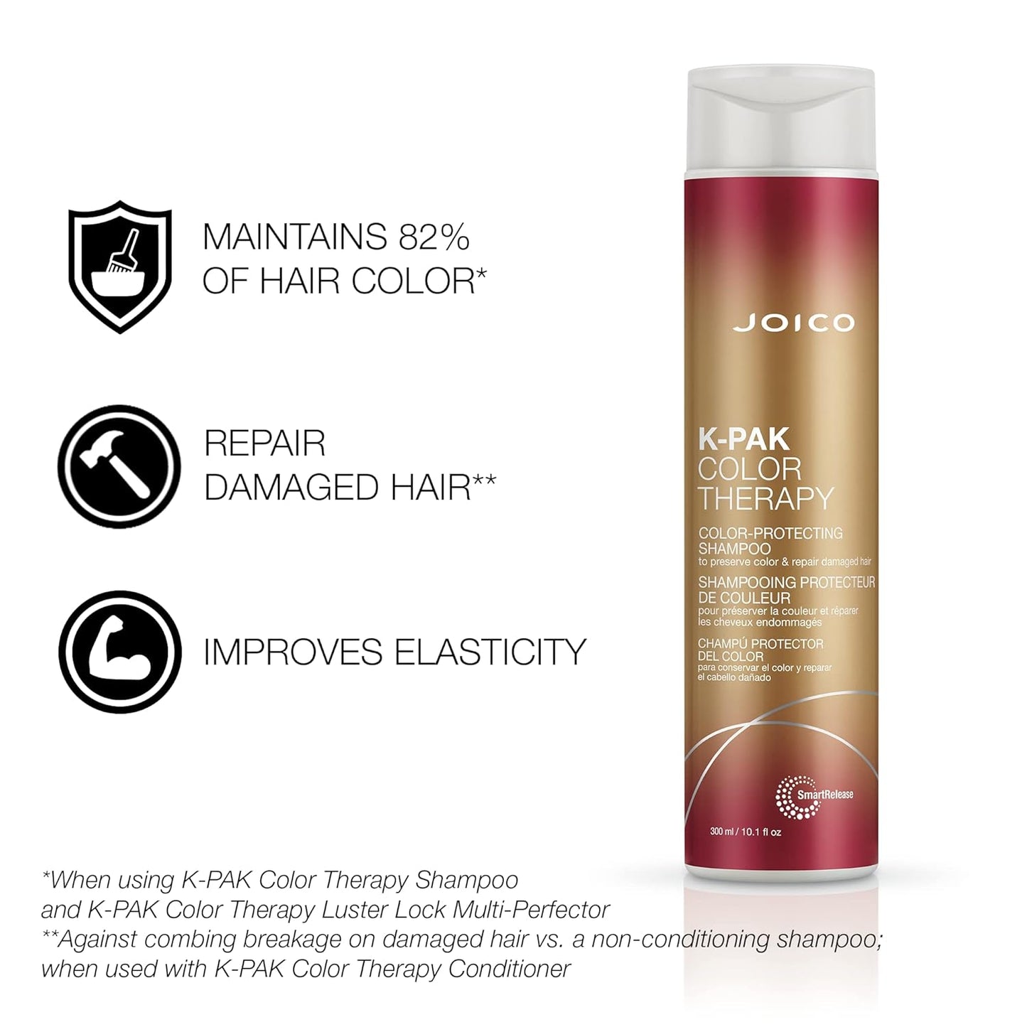 Joico shampoo k-pak color therapy 300ml cabello teñido y dañado