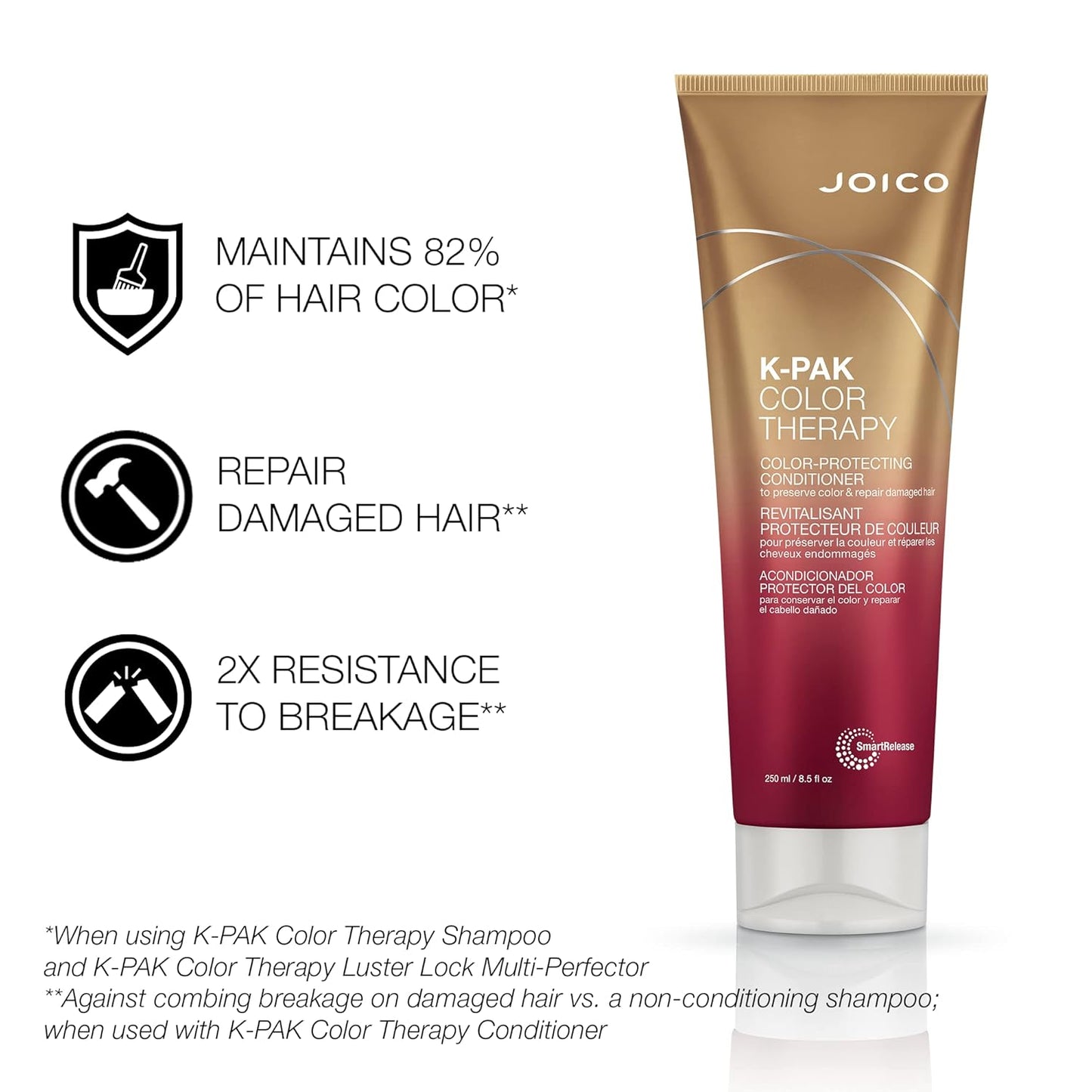 Joico acondicionador k-pak color therapy 250ml cabello teñido y dañado