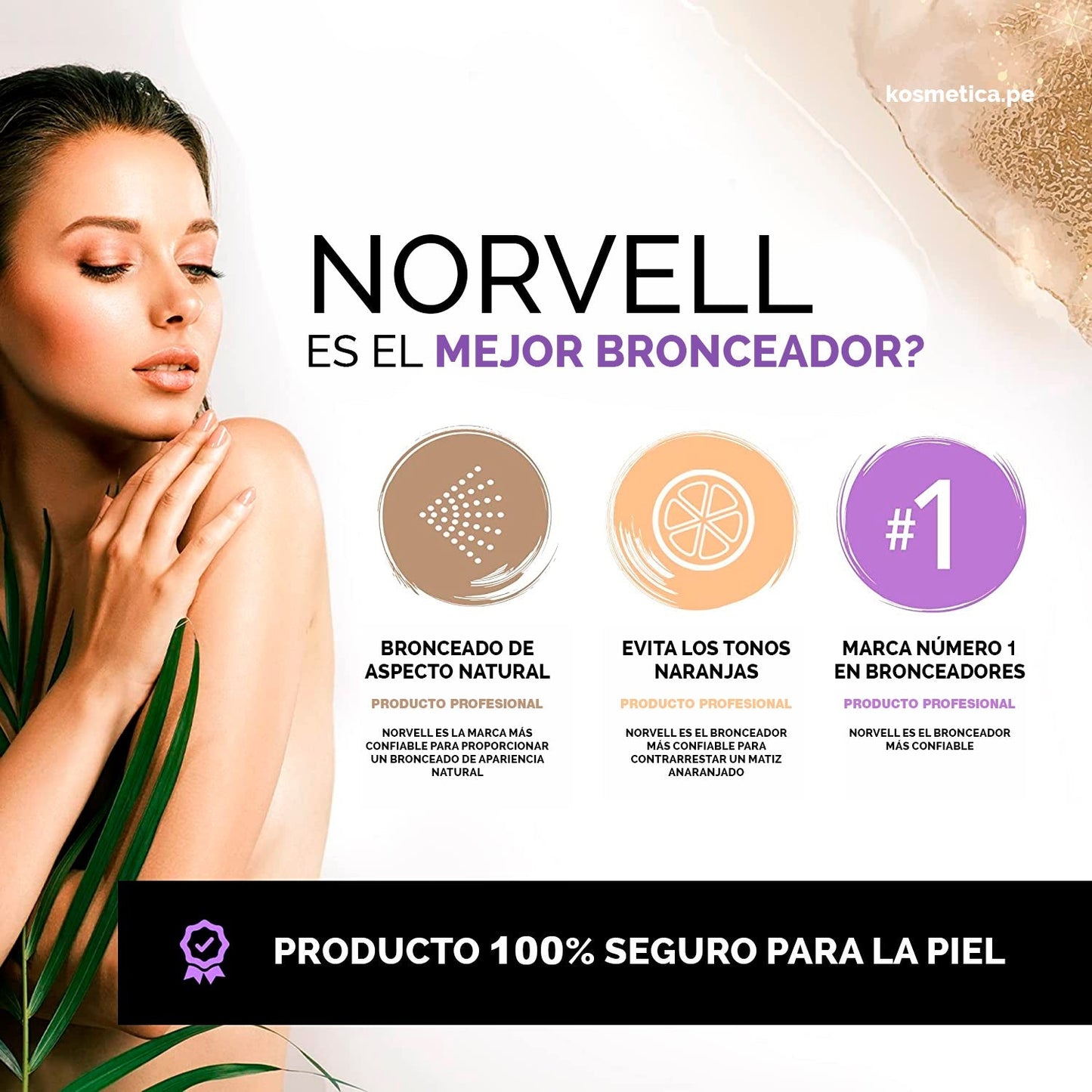 Norvell Venetian locion de auto bronzeado rapido 148ml - Kosmetica