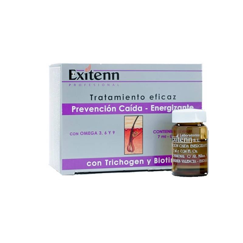 Exitenn Tratamiento Prevención Caída 12 viales x 7 ml. ampollas - Kosmetica